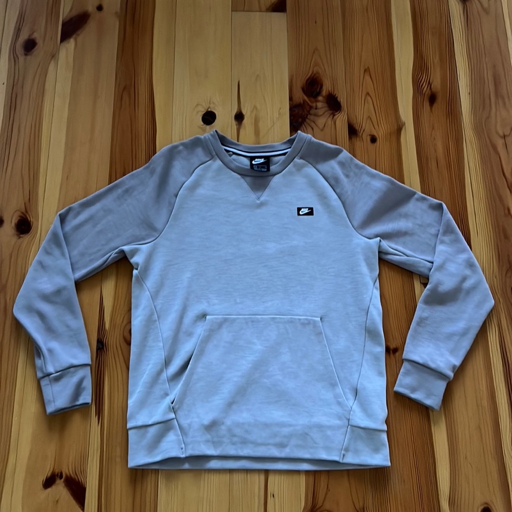 Greyish Beige Nike Crew Neck